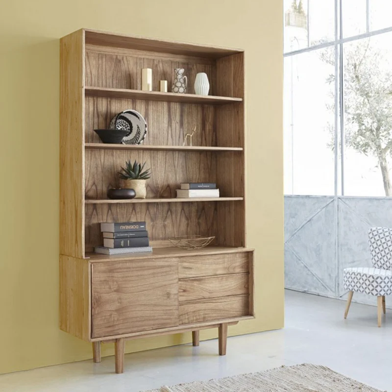 Librería de mindi macizo 120 cm