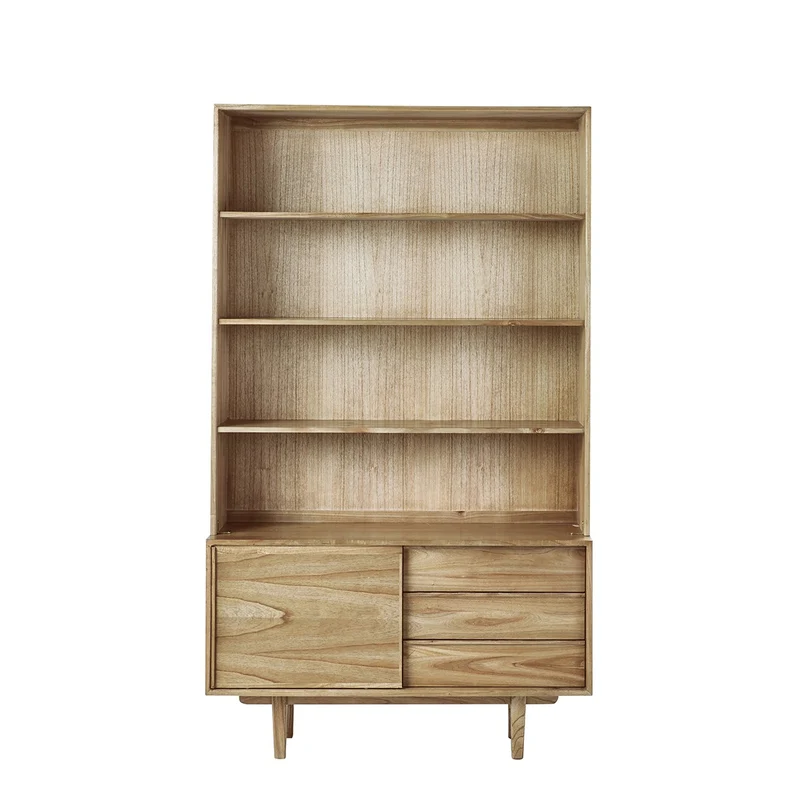 Librería de mindi macizo 120 cm