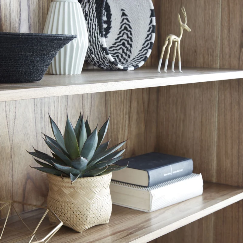 Librería de mindi macizo 120 cm