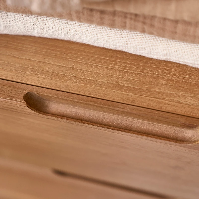 Mueble de baño de teca maciza 140 cm