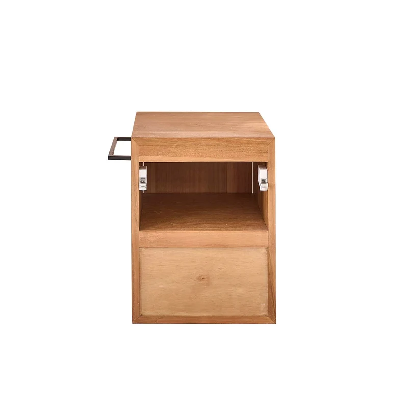 Lavabo suspendido de teca maciza 35 cm