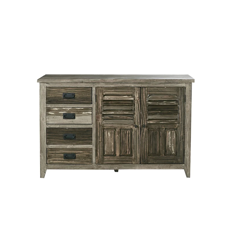 Cómoda de pino macizo reciclado 140 cm
