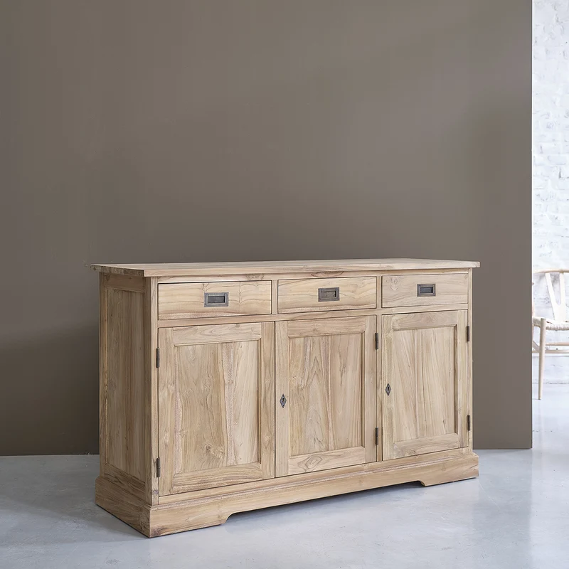 Cómoda de teca maciza 150 cm