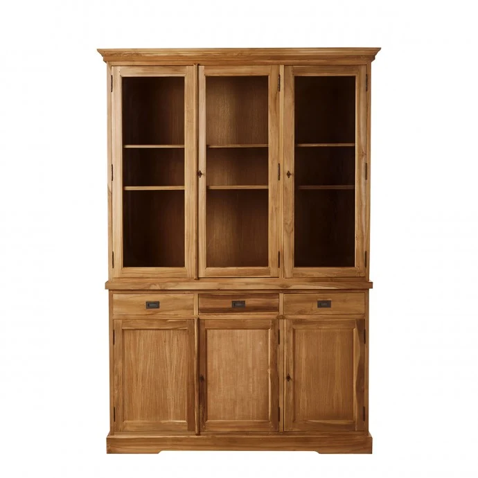Vajillero de teca maciza 150 cm