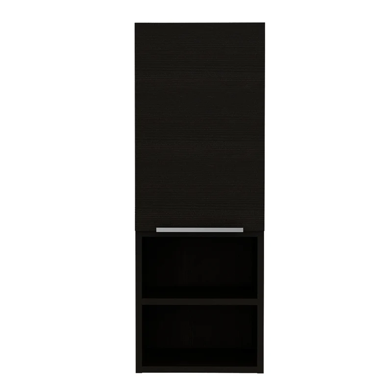 Conjunto Concord con Mueble Alto de Baño y Armario de Pared de Baño, Wengue