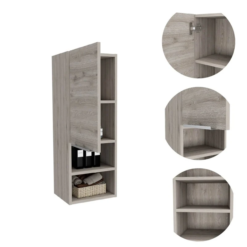 Armario de Pared baño Mila, con estantes