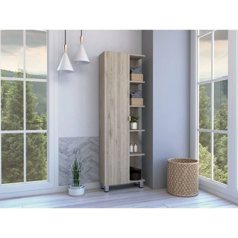 Mueble Alto de Baño Urano, con 5 estantes