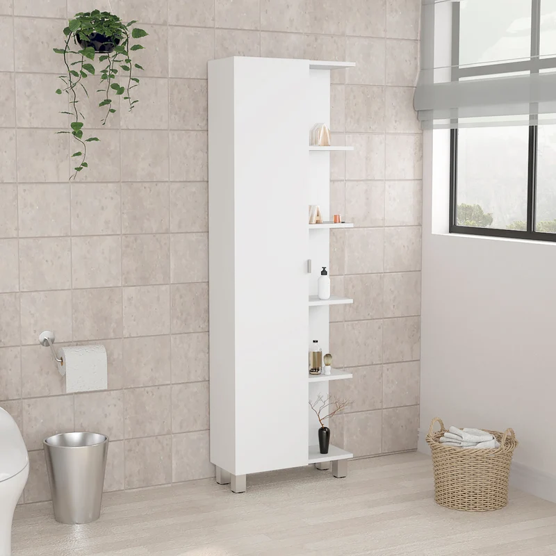 Mueble Alto de Baño Urano, con 5 estantes