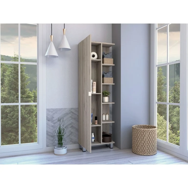 Mueble Alto de Baño Urano, con 5 estantes