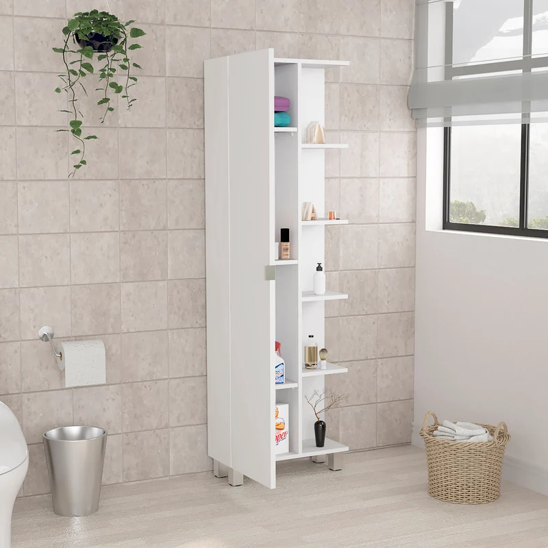 Mueble Alto de Baño Urano, con 5 estantes