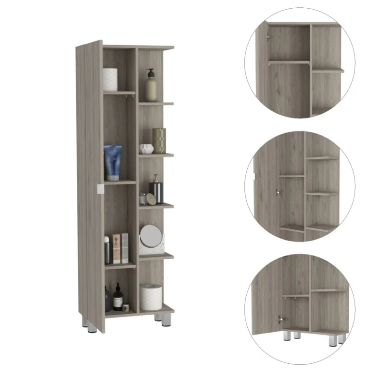 Mueble Alto de Baño Urano, con 5 estantes