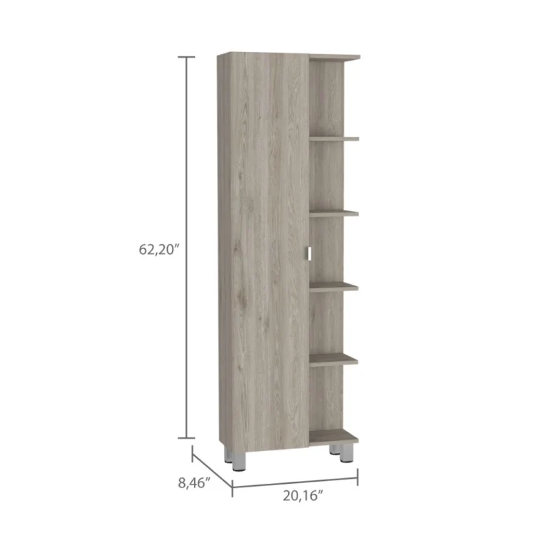 Mueble Alto de Baño Urano, con 5 estantes