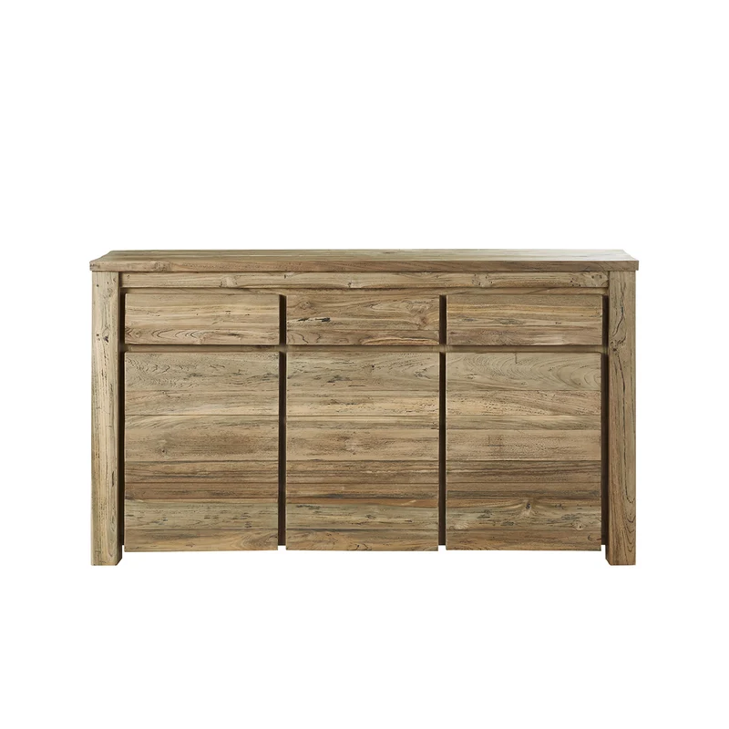 Aparador de teca maciza reciclada de 160 cm