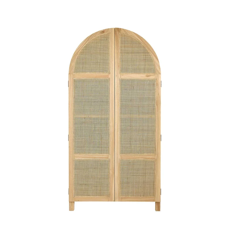 Armario de mindi macizo y rejilla 90 cm
