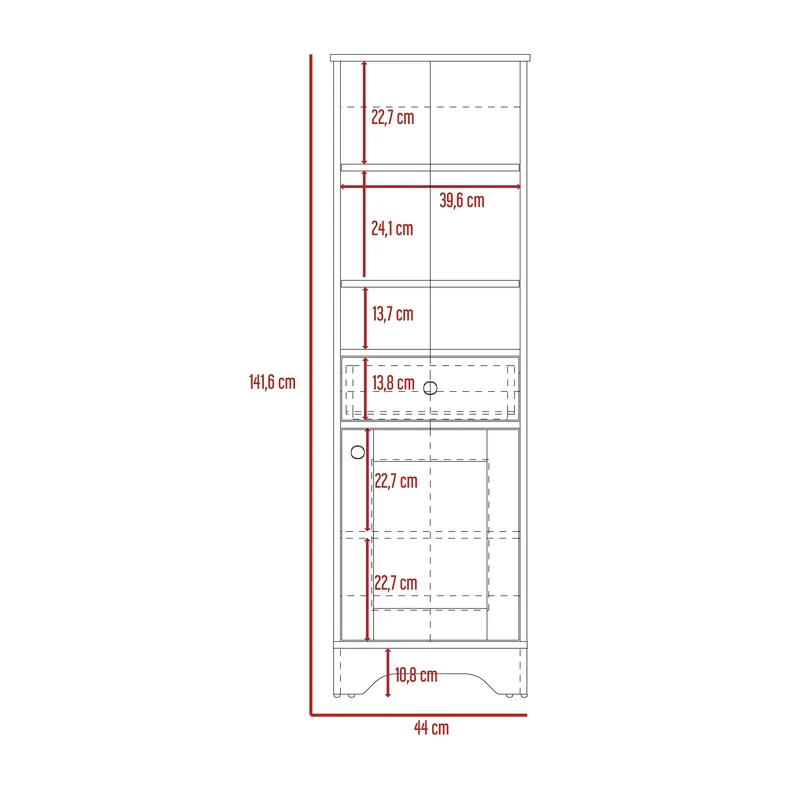 Mueble Columna De Bano 1P Cajon Malaga