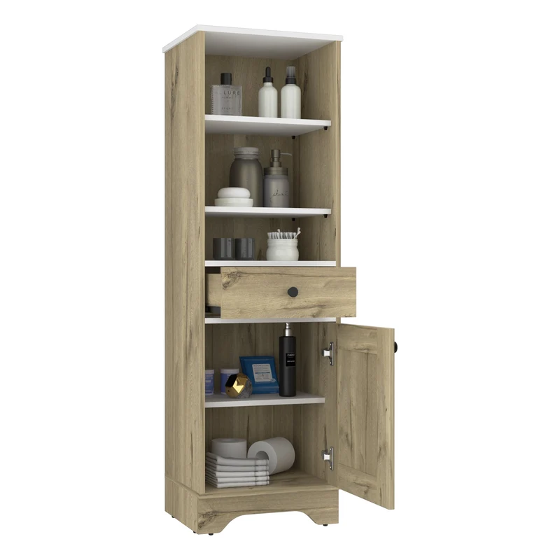 Mueble Columna De Bano 1P Cajon Malaga