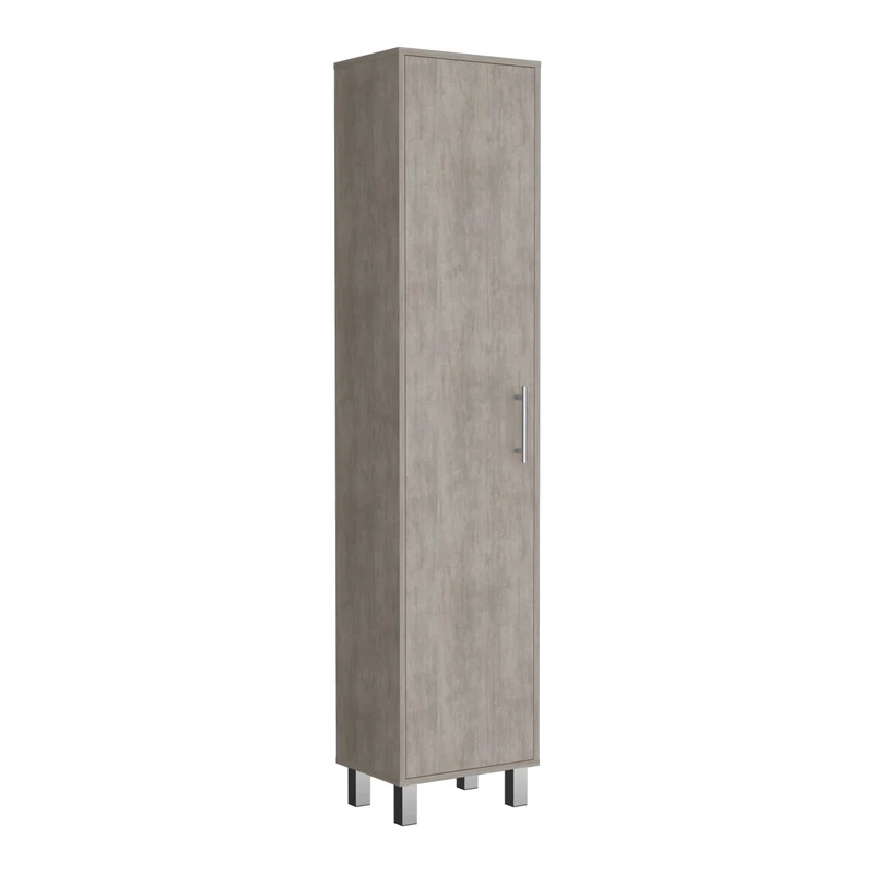 TUHOME Mueble de almacenamiento Lilo, con cinco repisas, color blanco