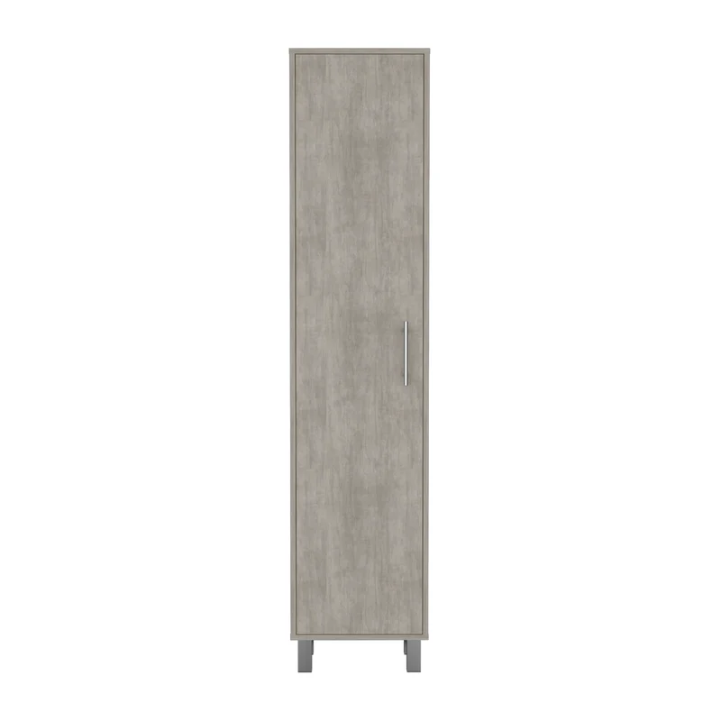 TUHOME Mueble de almacenamiento Lilo, con cinco repisas, color blanco