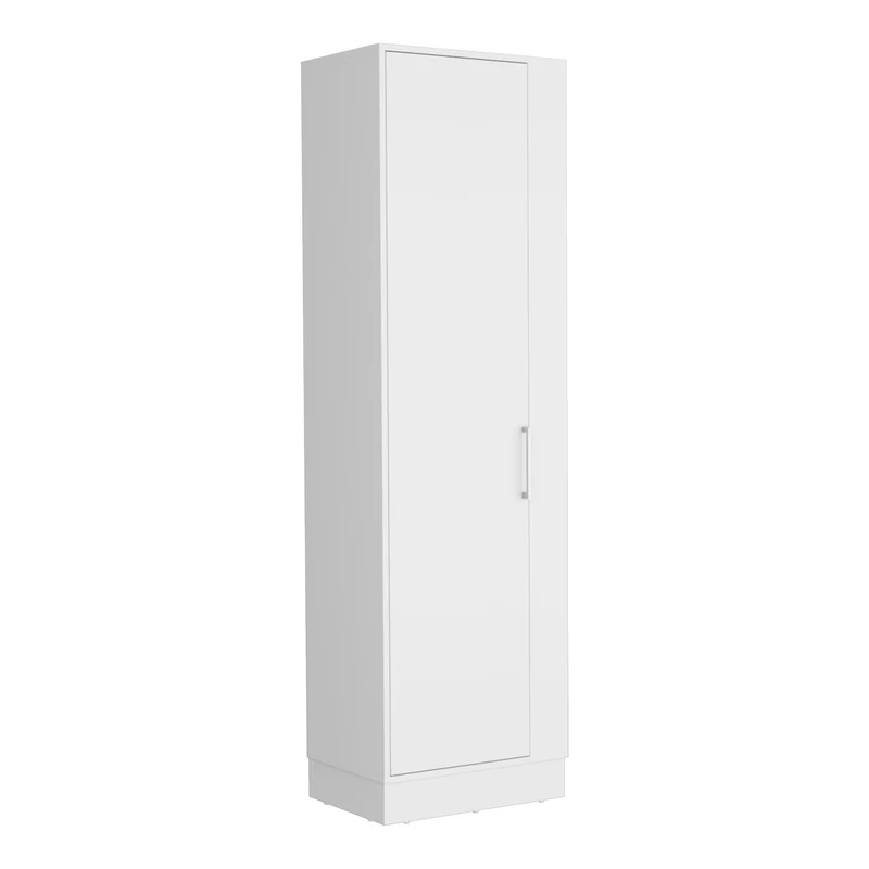 TUHOME Mueble de almacenamiento Lilo, con cinco repisas, color blanco