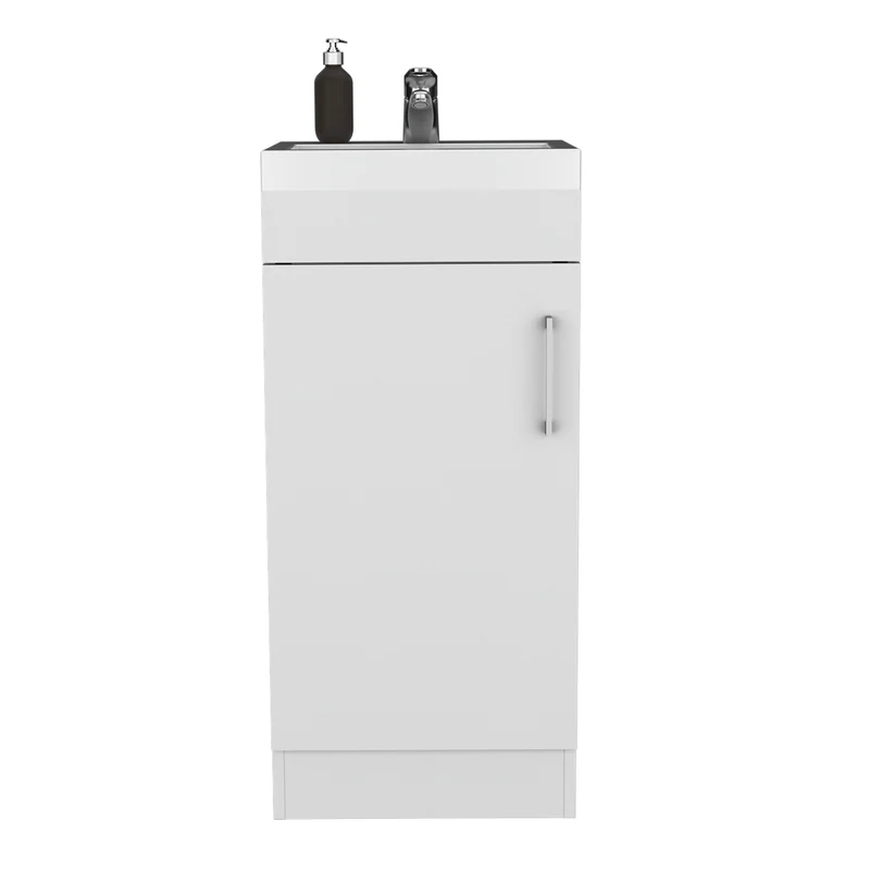 Mueble de Baño Madrid con 1 puerta y almacenamiento inferior , blanco , 83 cm X 40 cm X 33 cm