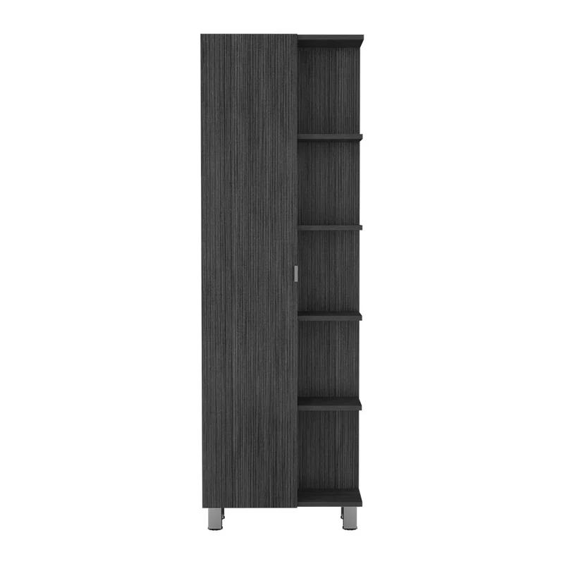 Torre de baño vertical Urano en melamina con 9 estantes