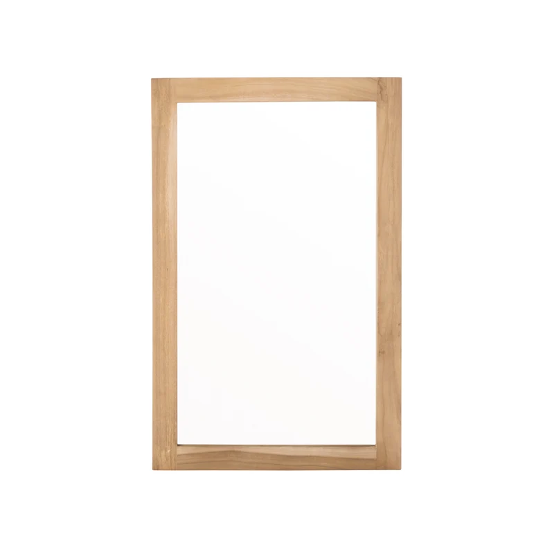 Espejo de teca maciza 80x50 cm