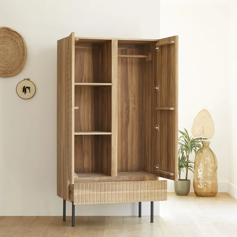 Armario de teca maciza 95 cm