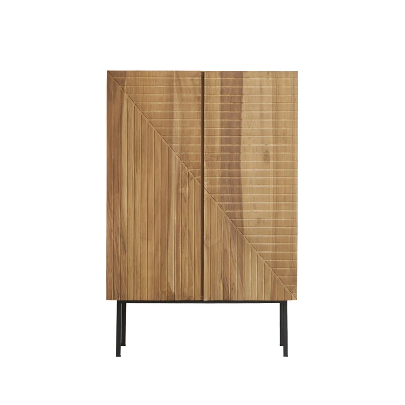 Armario de teca maciza 100 cm
