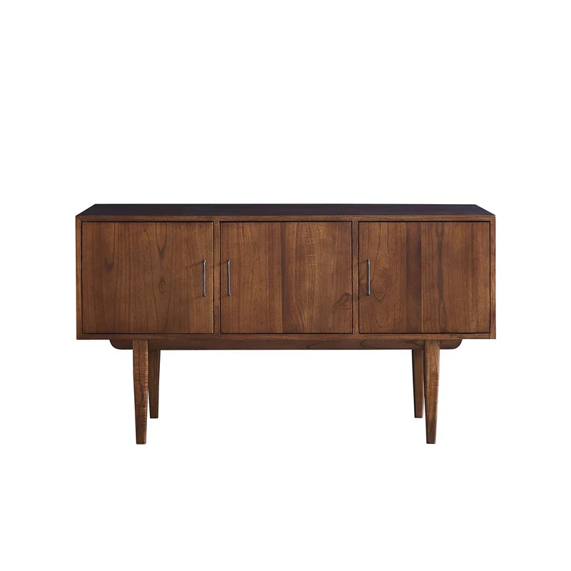 Mueble de baño de mindi macizo 135 cm doble tablero