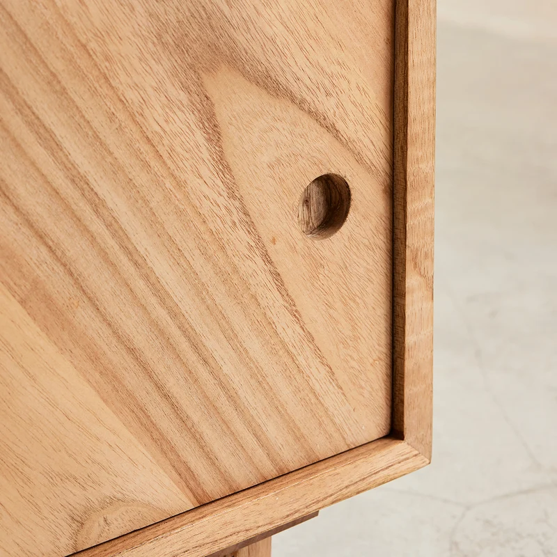 Mueble de TV de mindi macizo de 135 cm