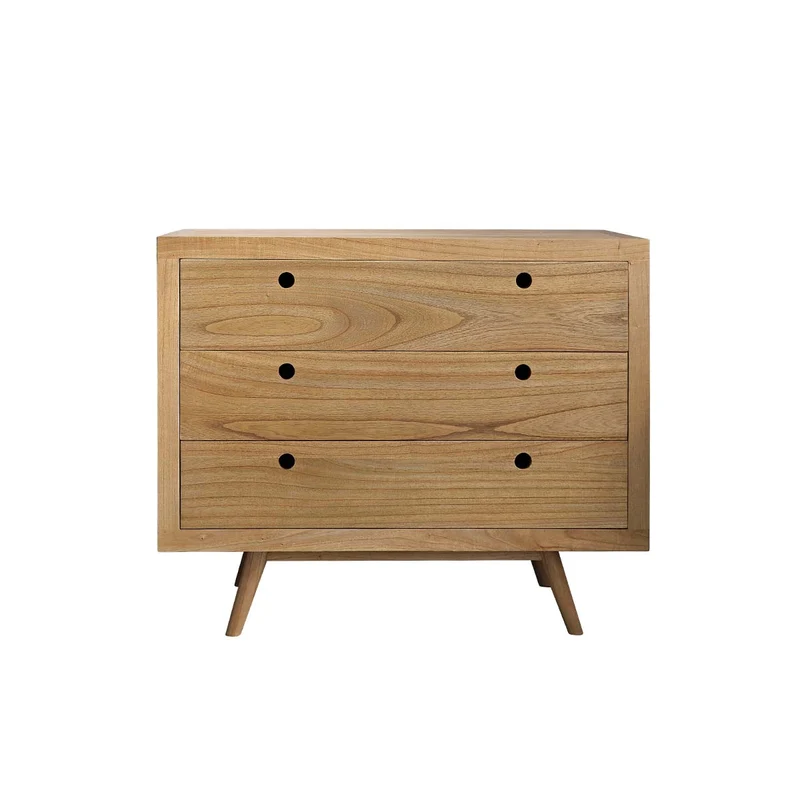 Cómoda de mindi macizo de 110 cm
