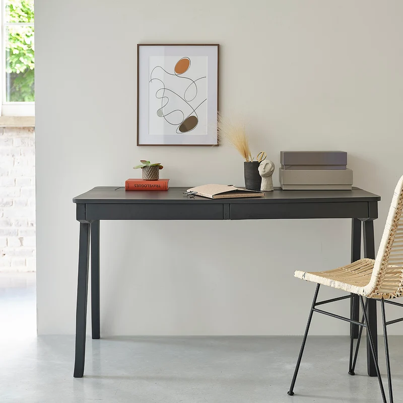 Escritorio de mango macizo de 130 cm