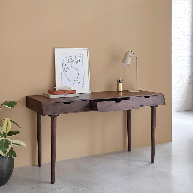 Escritorio de mango macizo de 140 cm