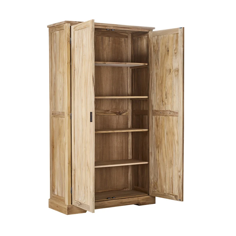 Armario de teca maciza de 115 cm