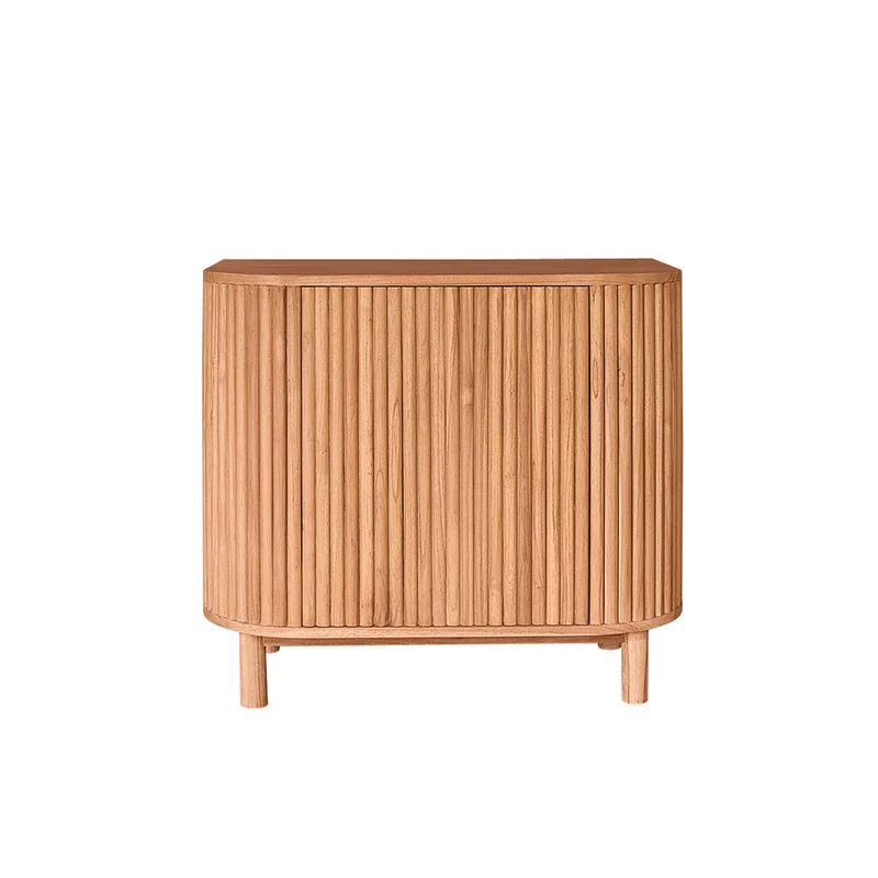 Mueble para lavabo de teca maciza de 90 cm