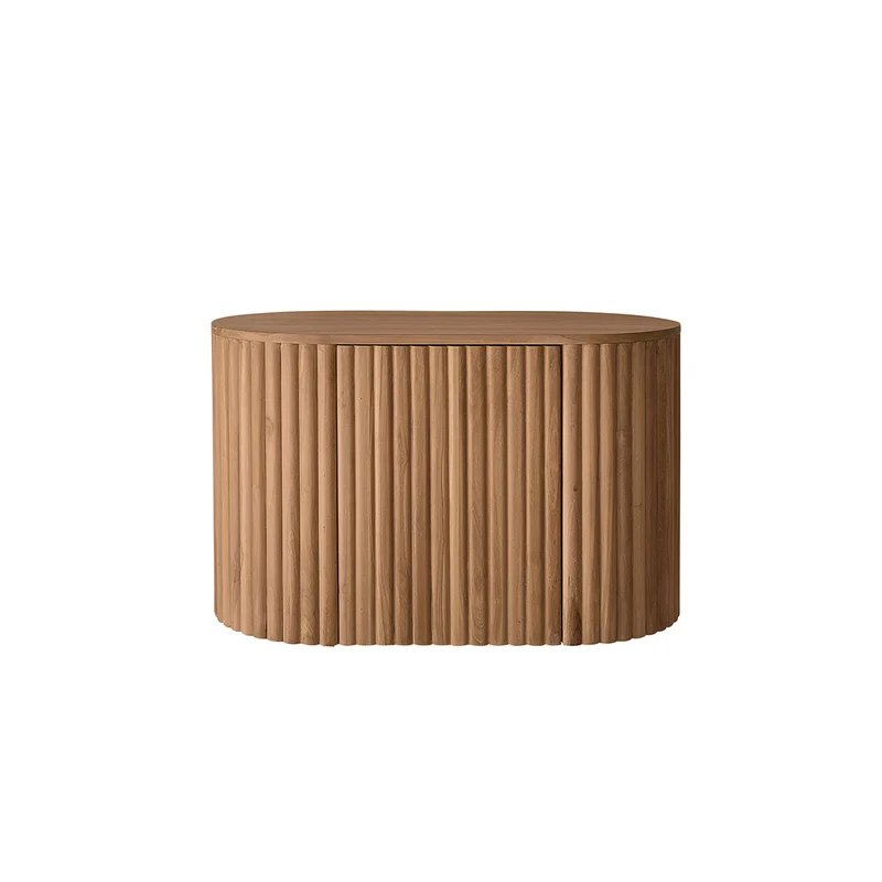 Mueble de baño suspendido de teca maciza de 90 cm