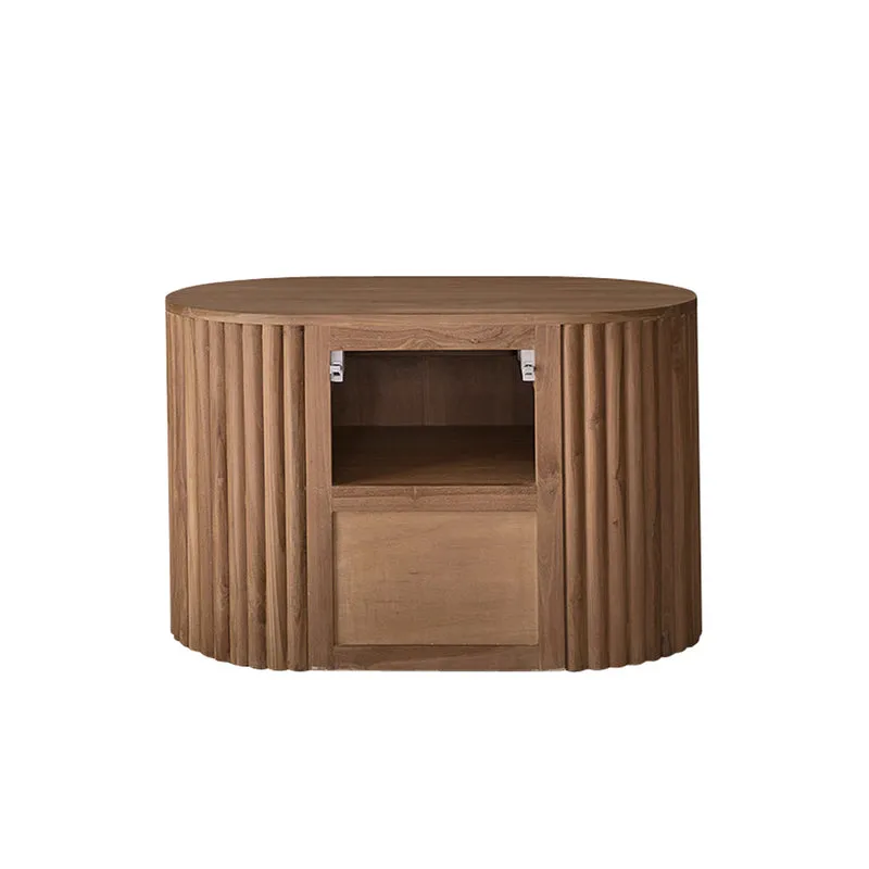 Mueble de baño suspendido de teca maciza de 90 cm
