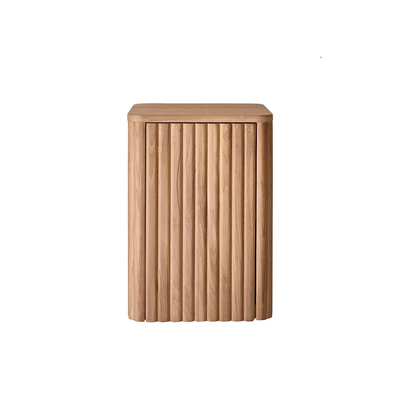 Mueble de lavabo suspendido de teca maciza 40 cm