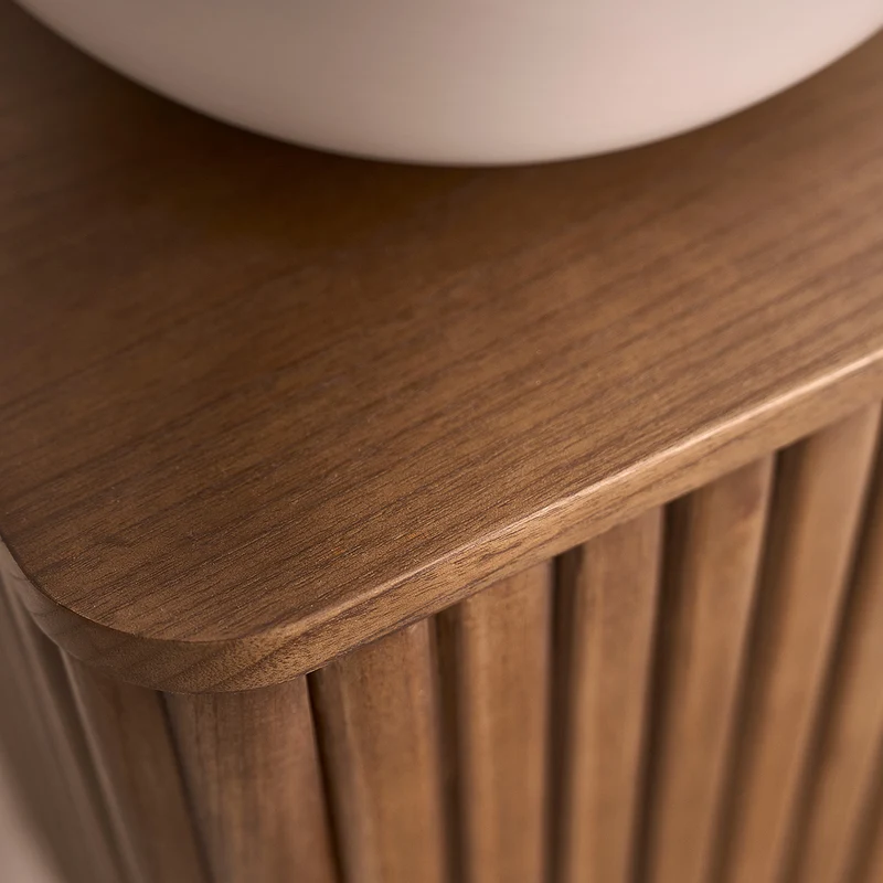 Mueble de lavabo de mindi suspendido de 40 cm
