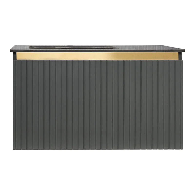Mueble de baño 4 piezas 100-80 Olimpo lacado grafito