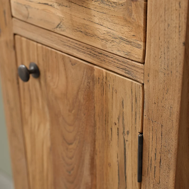 Columna de teca maciza reciclada de 170 cm