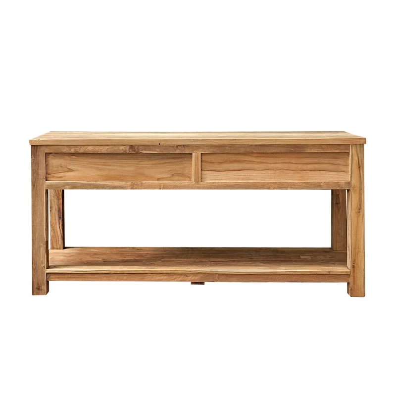 Mueble para lavabo de teca maciza reciclada de 165 cm
