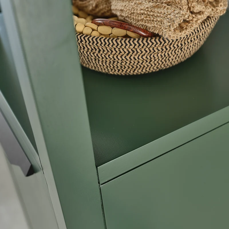 Columna de baño verde de acacia 160 cm