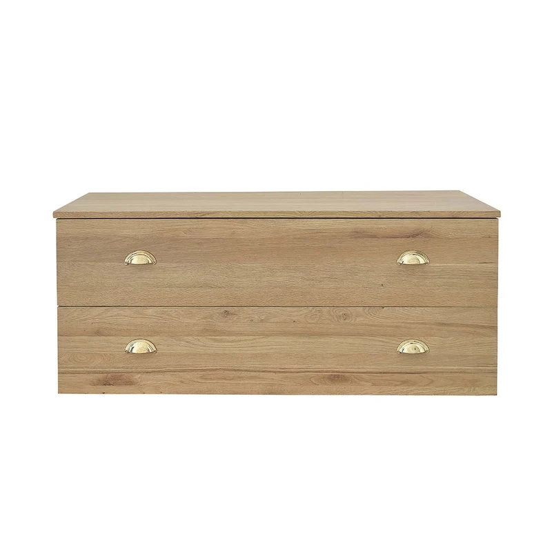 Mueble suspendido para lavabo de roble 120 cm