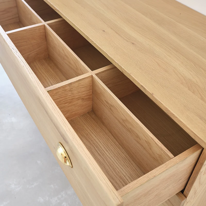 Mueble suspendido para lavabo de roble 120 cm