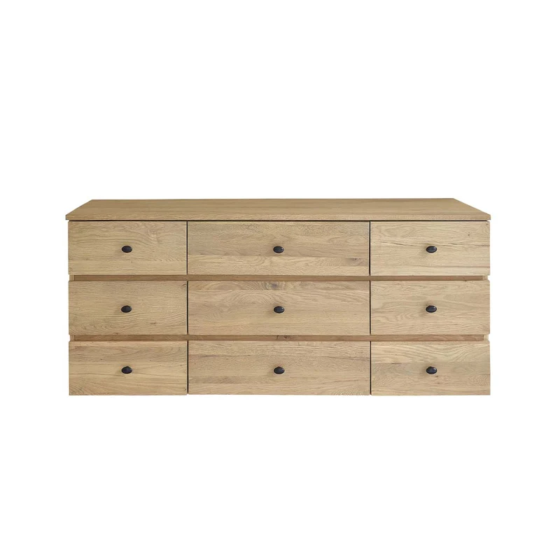Mueble para lavabo de roble suspendido de 140 cm