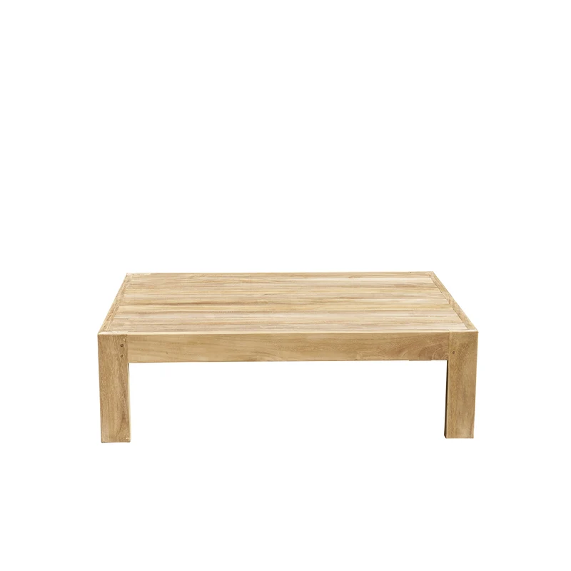 Mesa baja de exterior de teca de 102 cm P
