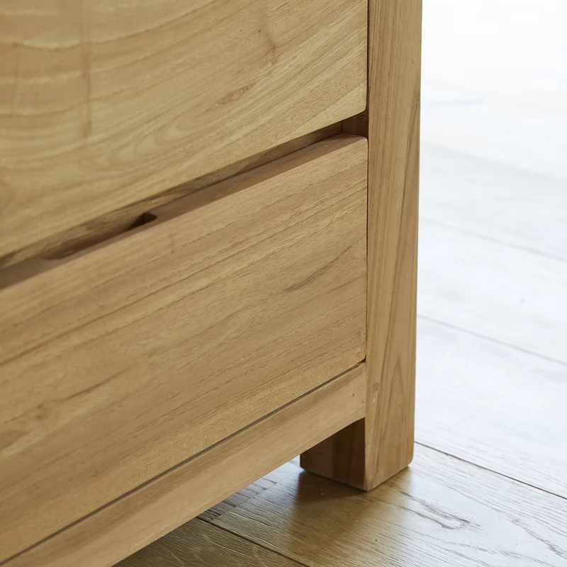 Mueble de TV de teca maciza de 150 cm