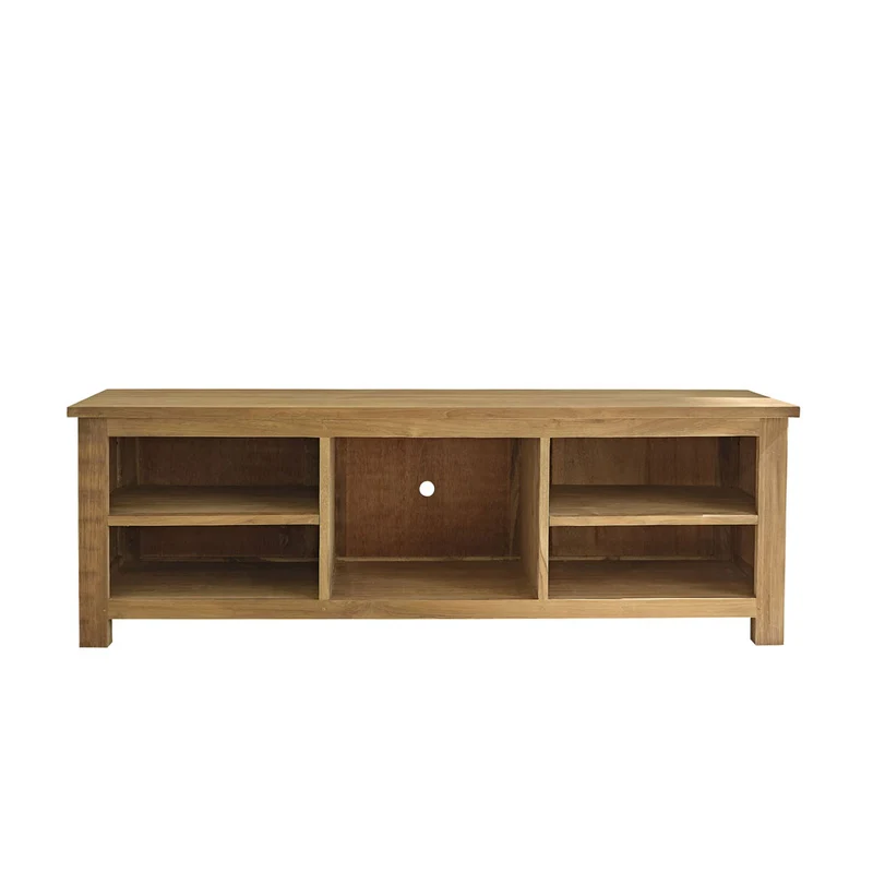 Mueble de TV de teca maciza de 150 cm