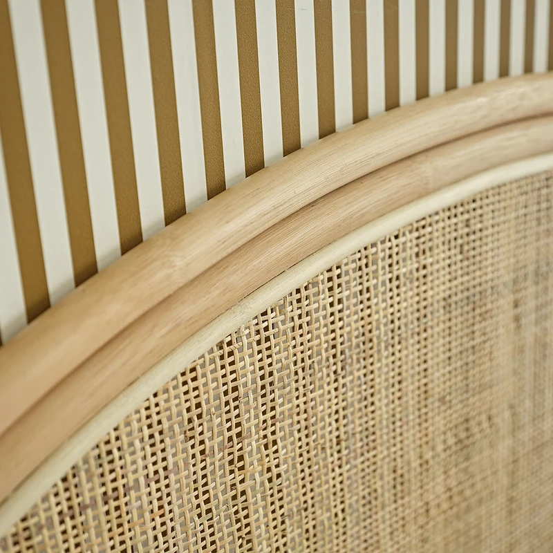 Cabecero de ratán y rejilla 140 cm